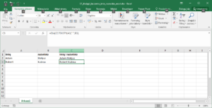 Excel - Jak połączyć imię i nazwisko w Excel?